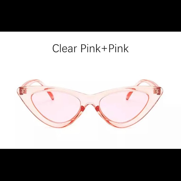 **NEVER WORN** womens pink cateye sunglasses - Picture 3 of 3